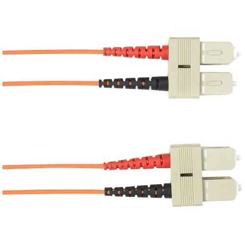 Black Box 4-m, SC-SC, Single-Mode, Plenum, Orange Fiber Optic Cable FOCMPSM-004M-SCSC-OR