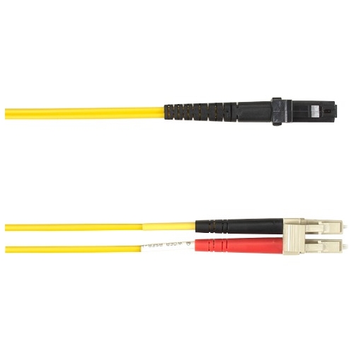 Black Box 1-m, LC-MTRJ, 50-Micron, Multimode, PVC, Yellow Fiber Optic Cable FOCMR50-001M-LCMT-YL