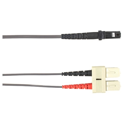 Black Box 1-m, SC-MTRJ, 62.5-Micron, Multimode, PVC, Gray Fiber Optic Cable FOCMR62-001M-SCMT-GR