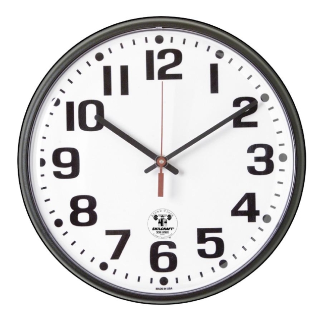 SKILCRAFT SKILCRAFT Atomic Slimline Clock 6645-01-491-9814 NSN4919814