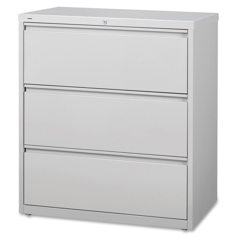Lorell 3-Drawer Lt. Gray Lateral Files 88029 LLR88029