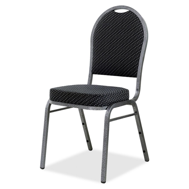 Lorell Upholstered Textured Fabric Stacking Chair 62519 LLR62519