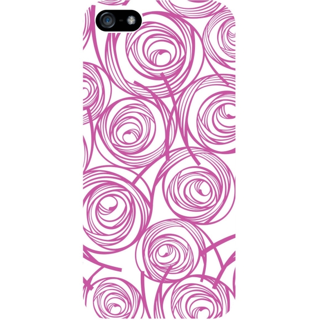 OTM iPhone 5 White Glossy Case New Age Collection, Swirls IP5V1WG-AGE-02