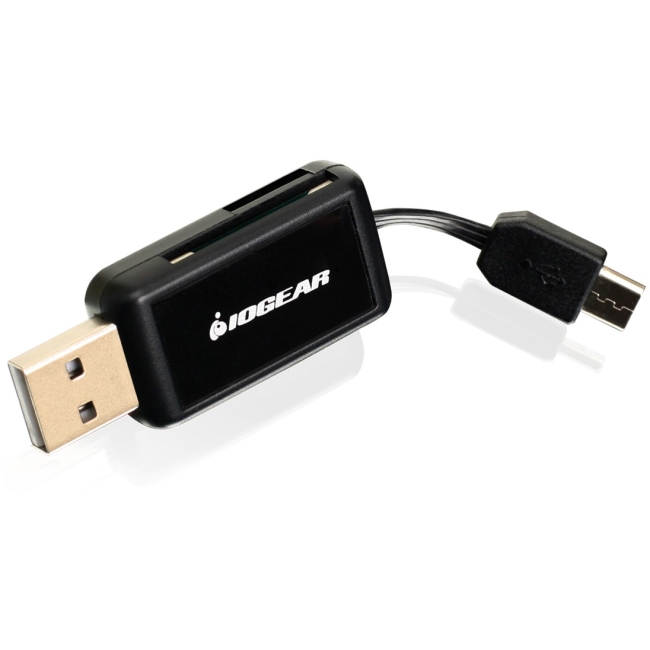 Iogear GoFor2 - USB OTG Card Reader for PC/Mac & Mobile Devices GOFR214
