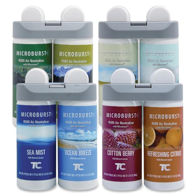 Rubbermaid Microburst Duet Variety Pack (1 of ea. refill) 3486092 RCP3486092