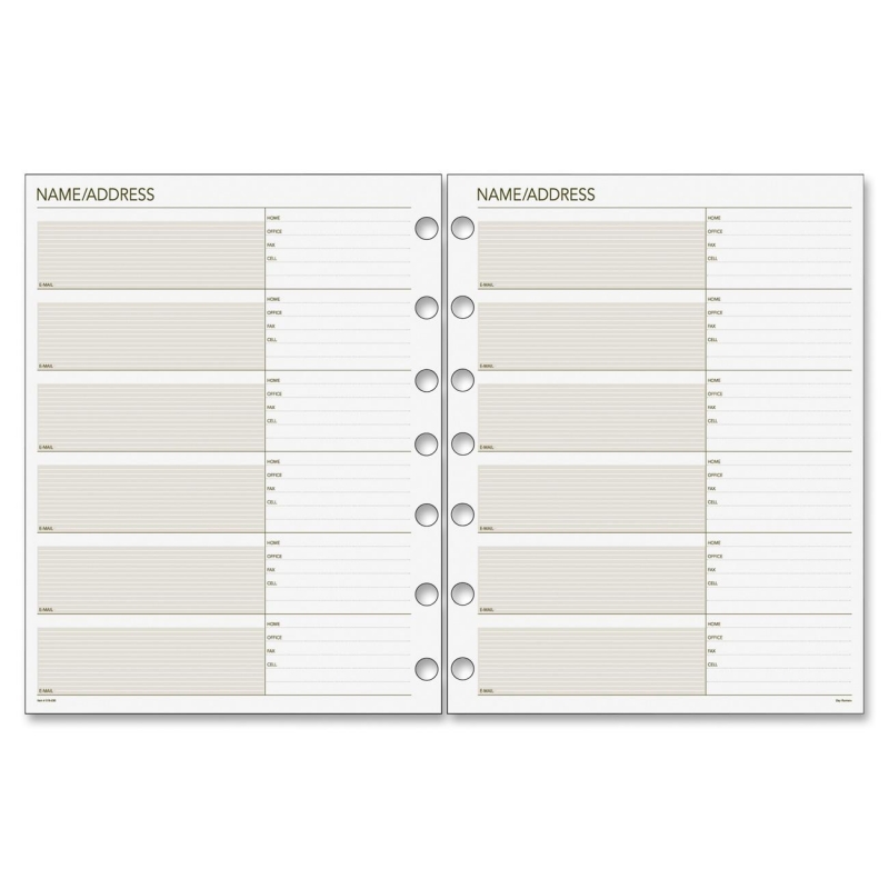 Day Runner Telephone/Address Planner Pages 018-230 DRN018230