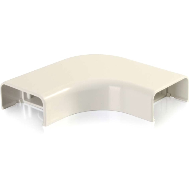 C2G Wiremold Uniduct 2900 Bend Radius Compliant Flat Elbow Ivory 16010