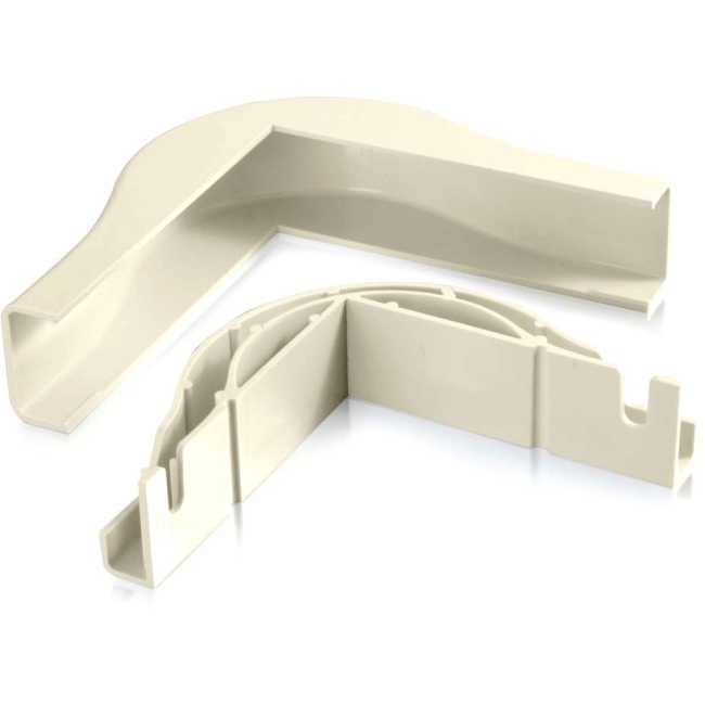 C2G Wiremold Uniduct 2800 Bend Radius Compliant External Elbow Ivory 16024
