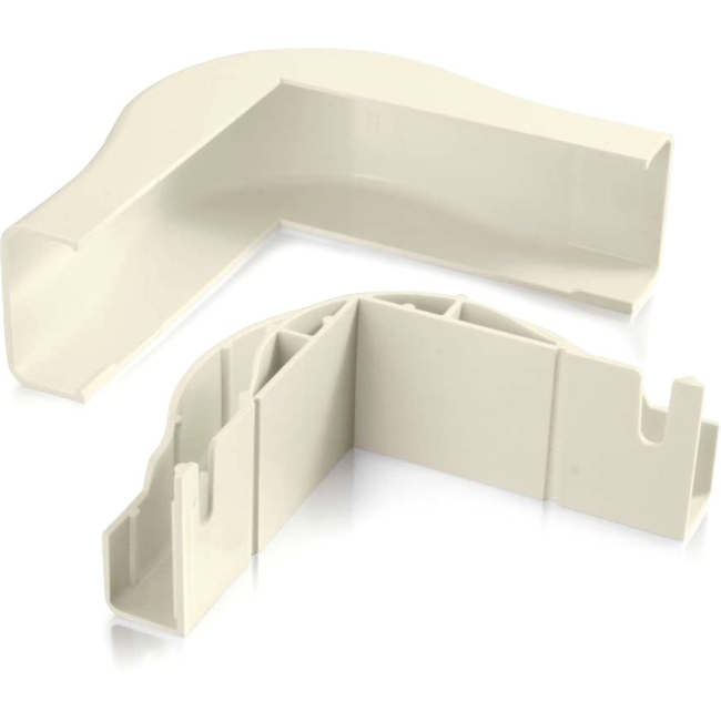 C2G Wiremold Uniduct 2900 Bend Radius Compliant External Elbow Ivory 16025