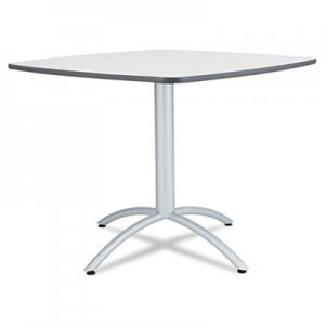 Iceberg Cafe Table, Breakroom Table, 36w x 36d x 30h, Gray Melamine Top, Steel Legs ICE65617 65617