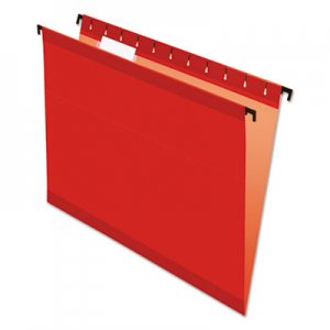 Pendaflex Poly Laminate Hanging Folders, Letter, 1/5 Tab, Red, 20/Box PFX615215RED ESS6152 1/5 RED