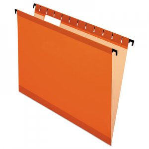 Pendaflex Poly Laminate Hanging Folders, Letter, 1/5 Tab, Orange, 20/Box PFX615215ORA ESS6152 1/5 ORA