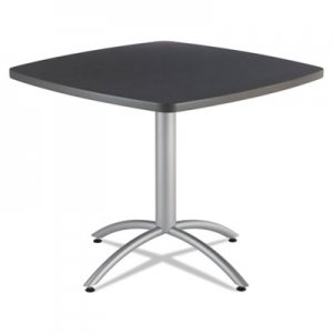 Iceberg CafeWorks Table, 36w x 36d x 30h, Graphite Granite/Silver ICE65618 65618