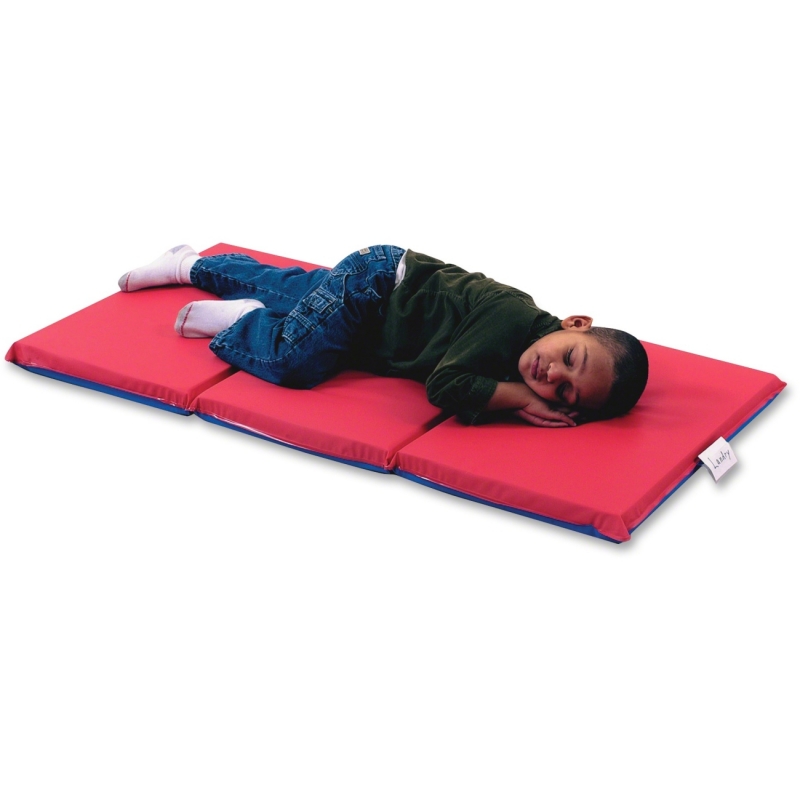 Childrens Factory Red/Blue 3 Section, 2" Thick Infection Control Mat - 5 Pack 400513RB CFI400513RB