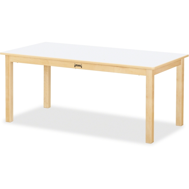 Jonti-Craft Multi-purpose White Large Rectangle Table 56412JC JNT56412JC