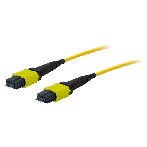 AddOn 1m MPO/MPO Male to Male Crossover OS1 12 Fiber SMF Patch Cable ADD-MPOMPO-1M9SM-M