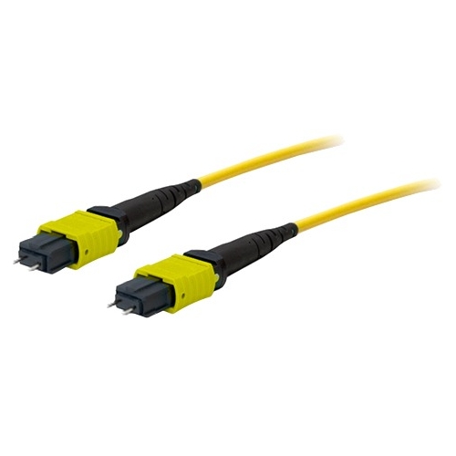 AddOn 20m MPO/MPO Male to Male Crossover OS1 12 Fiber SMF Patch Cable ADD-MPOMPO-20M9SM-M