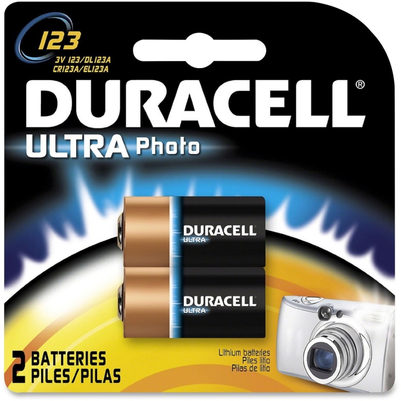 Duracell Ultra Lithium Photo Battery DL123AB2PK DURDL123AB2PK