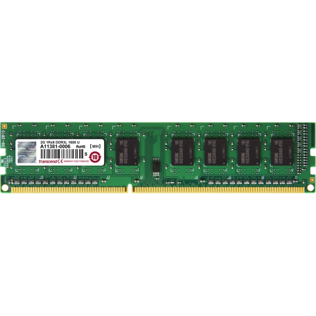 Transcend DDR3L 1600 LONG-DIMM 2GB CL11 1Rx8 1.35V TS256MLK64W6N