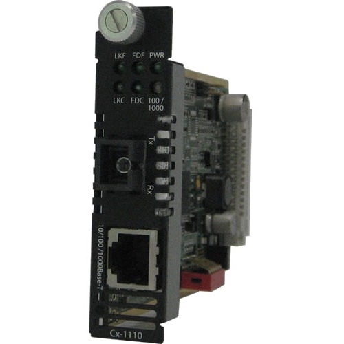 Perle 10/100/1000 Gigabit Ethernet Media and Rate Converter Module 05041860 C-1110-M1SC05D