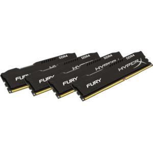 Kingston HyperX Fury Memory Black - 16GB Kit (4x4GB) - DDR4 2400MHz HX424C15FBK4/16