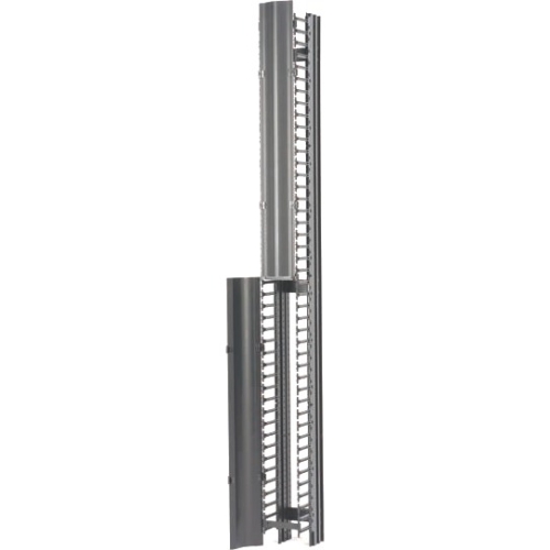 B-Line RCM+ Vertical Cable Manager, Single Sided High Density, 6"W X 84"H, Flat Black SB86086S084FB