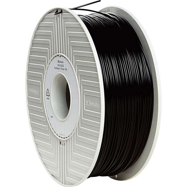Verbatim PLA Filament 1.75mm 1kg Reel - Black 55250