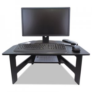 Victor High Rise Collection Stand-Up Desk Converter, 28 x 23 x 12-14 1/2, Black VCTDC100 DC100