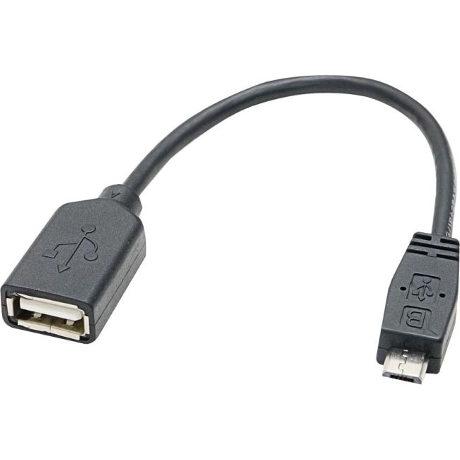 SYBA Multimedia Micro USB B 5-pin Male to Standard Type-A Female Adapter Cable CL-CAB20125