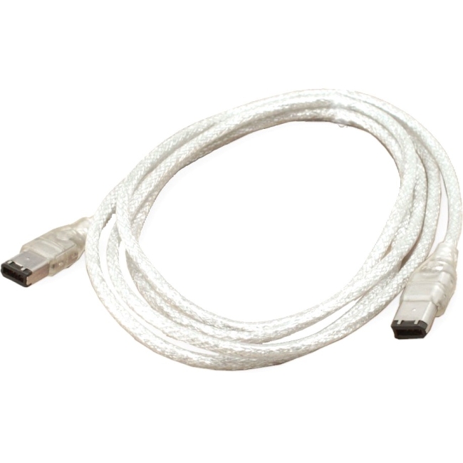 SYBA Multimedia 6-pin to 6-pin, 5.5 Feet, IEEE 1394a 400 Mbps Firewire Cable, Silver SY-CAB-F6