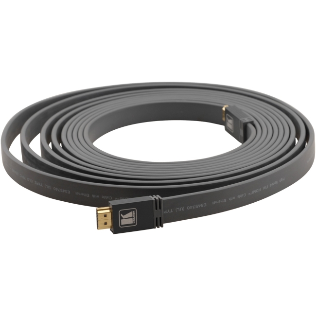 Kramer High-Speed HDMI Flat Cable with Ethernet - Retail Pack C-HM/HM/FLAT-KRTL-1M