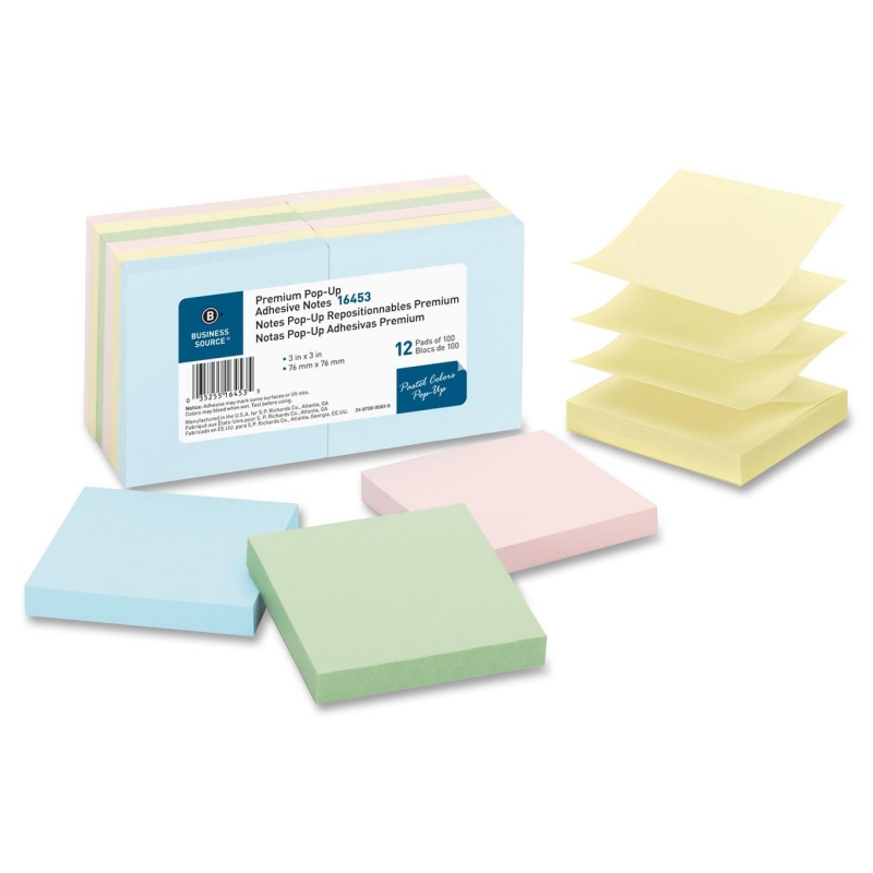 Business Source Pop-up Adhesive Note 16453 BSN16453