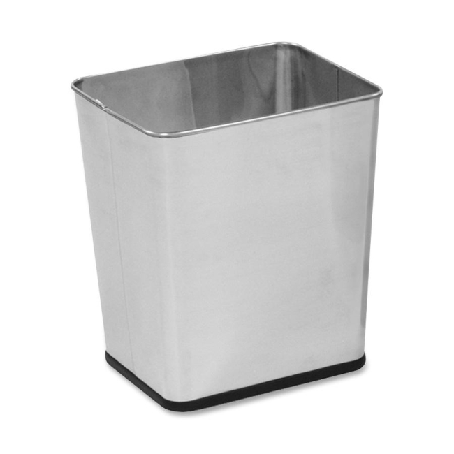 Rubbermaid Commercial Stainless Steel Wastebasket WB29RSS RCPWB29RSS