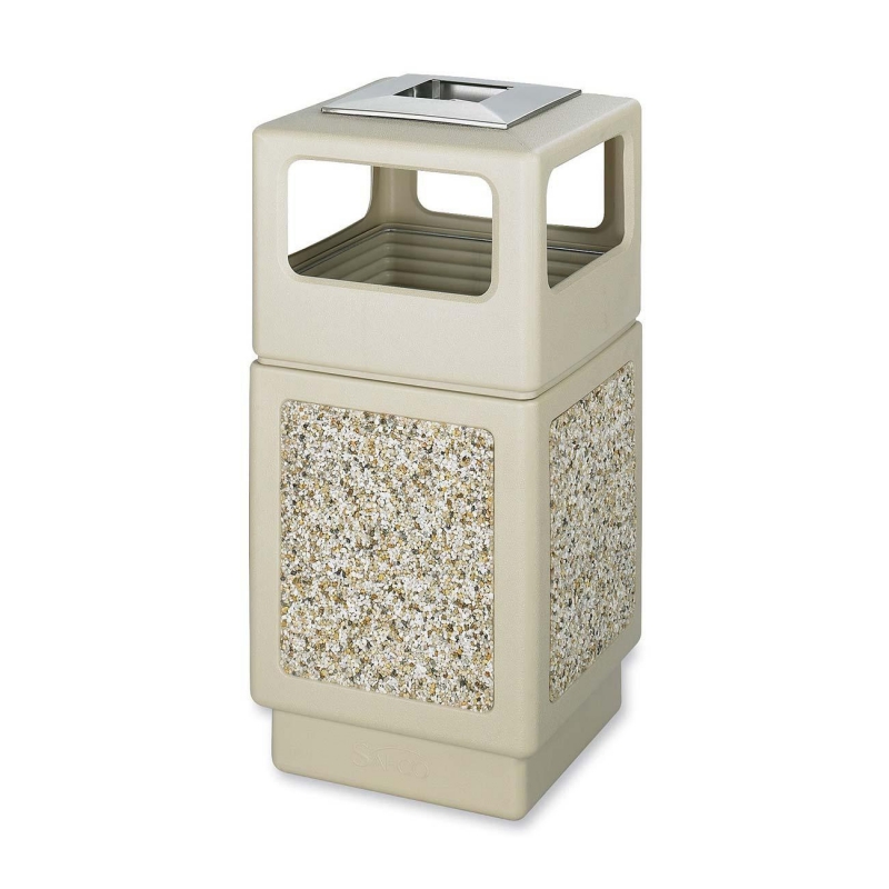 Safco Canmeleon Aggregate Side Open Receptacle with Ash Urn 9473TN SAF9473TN 9473