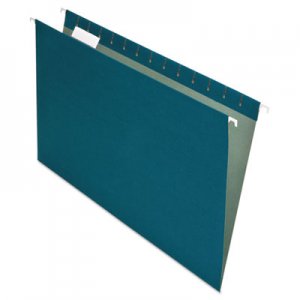 Pendaflex Earthwise Recycled Colored Hanging File Folders, 1/5 Tab, Legal, Blue, 25/Box PFX76502 76502