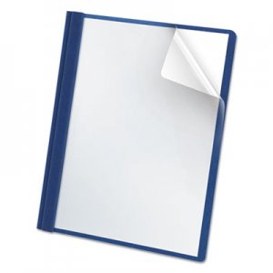 Oxford Premium Paper Clear Front Cover, 3 Fasteners, Letter, Light Blue, 25/Box OXF58801 58801EE