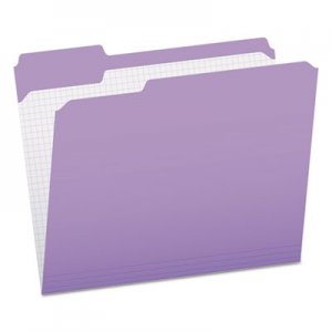 Pendaflex Reinforced Top Tab File Folders, 1/3 Cut, Letter, Lavender, 100/Box PFXR15213LAV R15213LAV