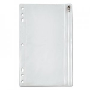 Oxford Zippered Ring Binder Pocket, 9 1/2 x 6, Clear OXF68599 68599
