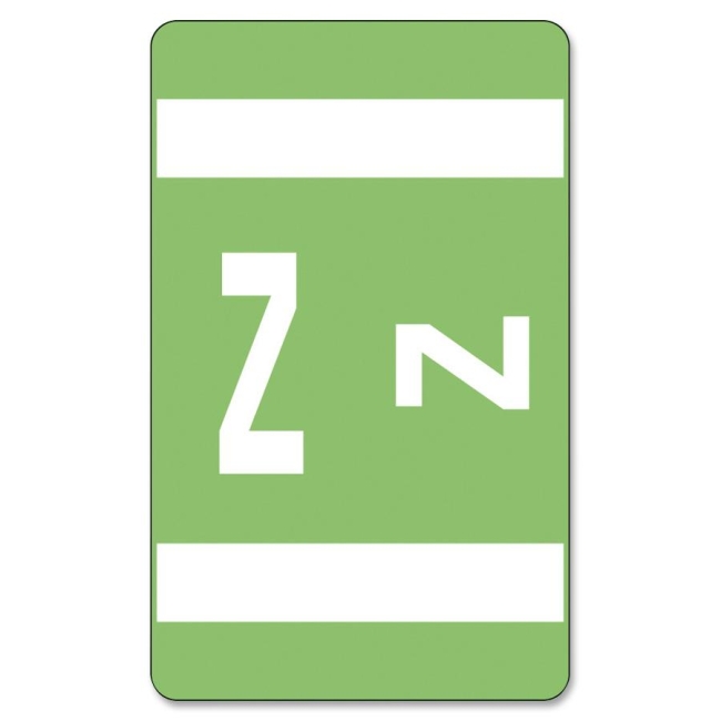Smead Light Green AlphaZ ACCS Color-Coded Alphabetic Label - Z 67196 SMD67196