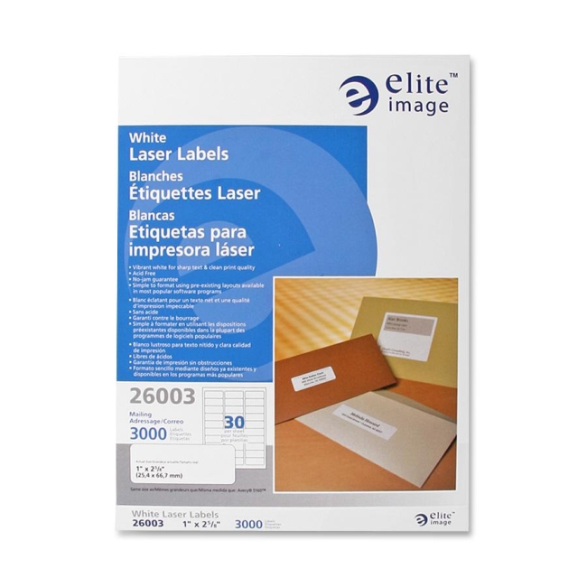 Elite Image Mailing Laser Label 26003 ELI26003