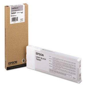 Epson T606700 (60) Ink, Light Black EPST606700 T606700