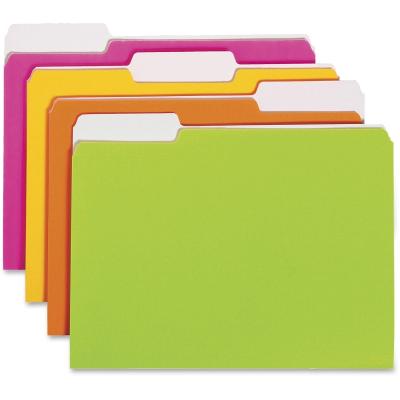 Smead Assortment Neon Colored File Folders 11925 SMD11925