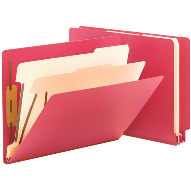 Smead Red End Tab Classification File Folder 26838 SMD26838