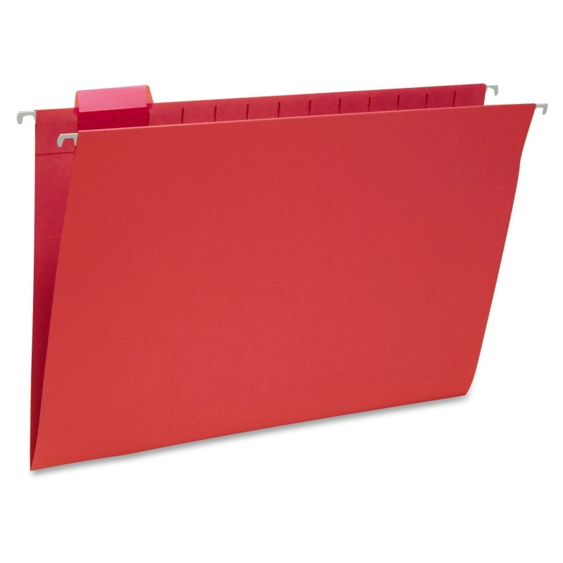Smead Red Colored Hanging Folders with Tabs 64167 SMD64167