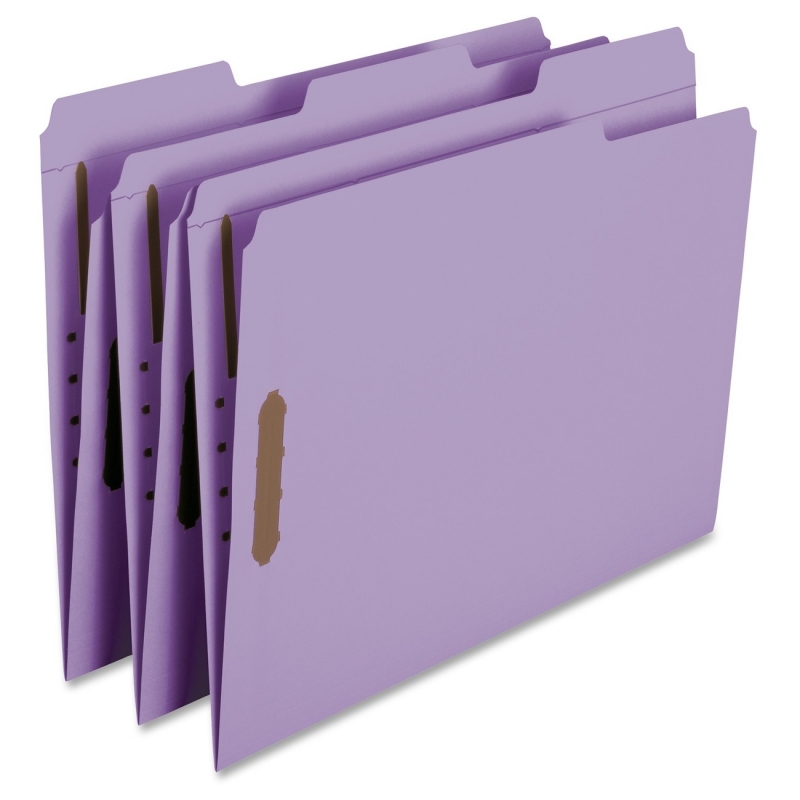 Smead Lavender Colored Fastener File Folders with Reinforced Tabs 12440 SMD12440