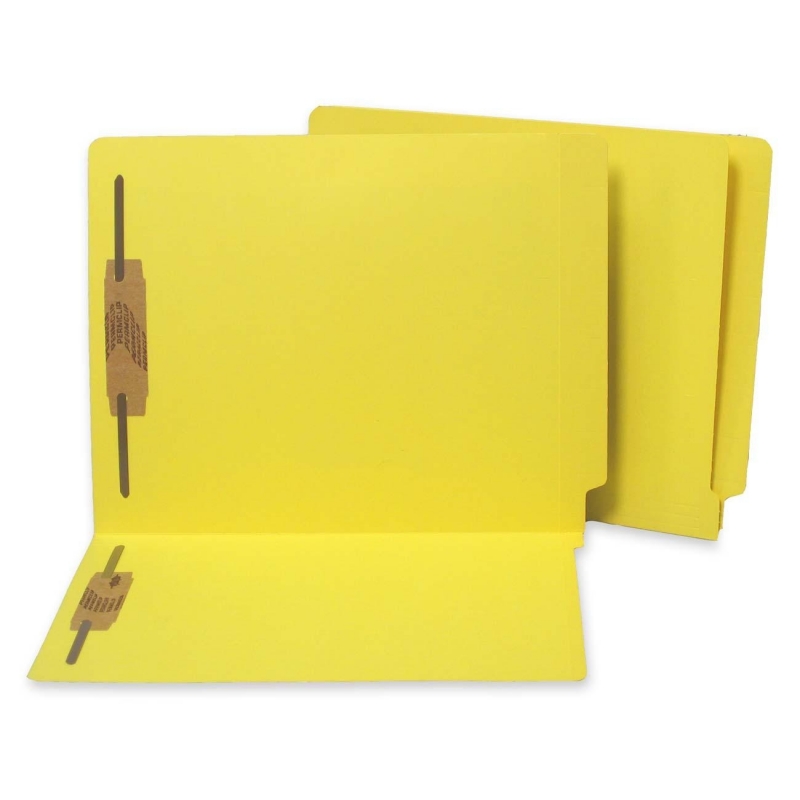 SJ Paper End Tab Folders with Fastener S13642 SJPS13642