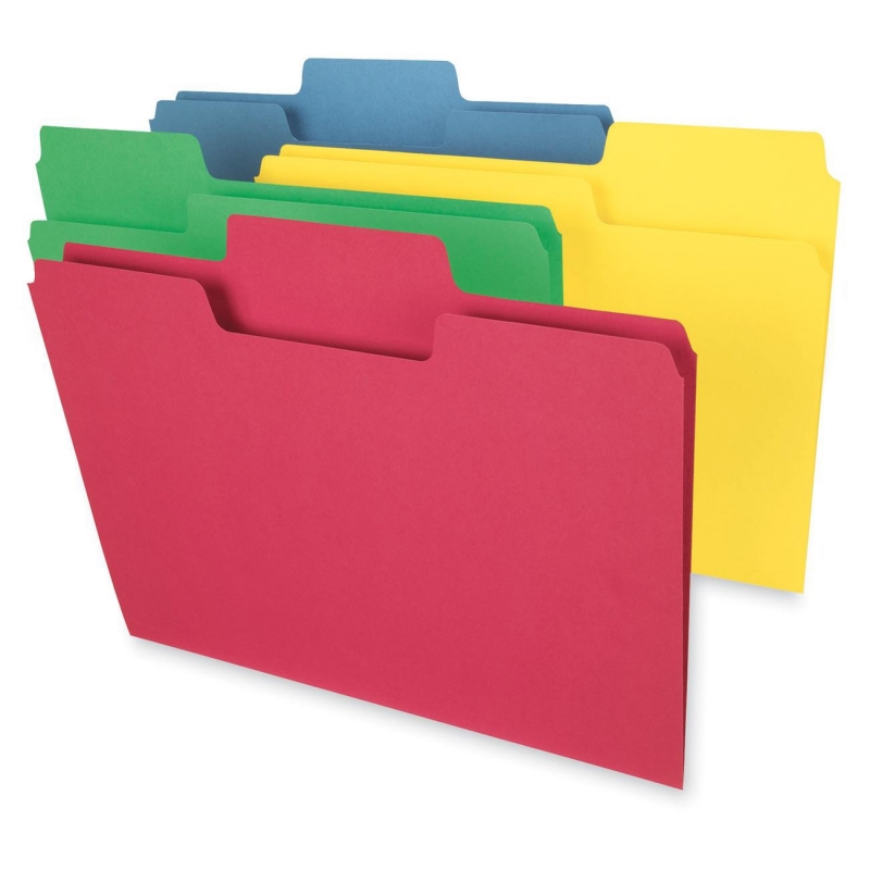 Smead Assortment Colored SuperTab File Folders with Oversized Tab 11988 SMD11988