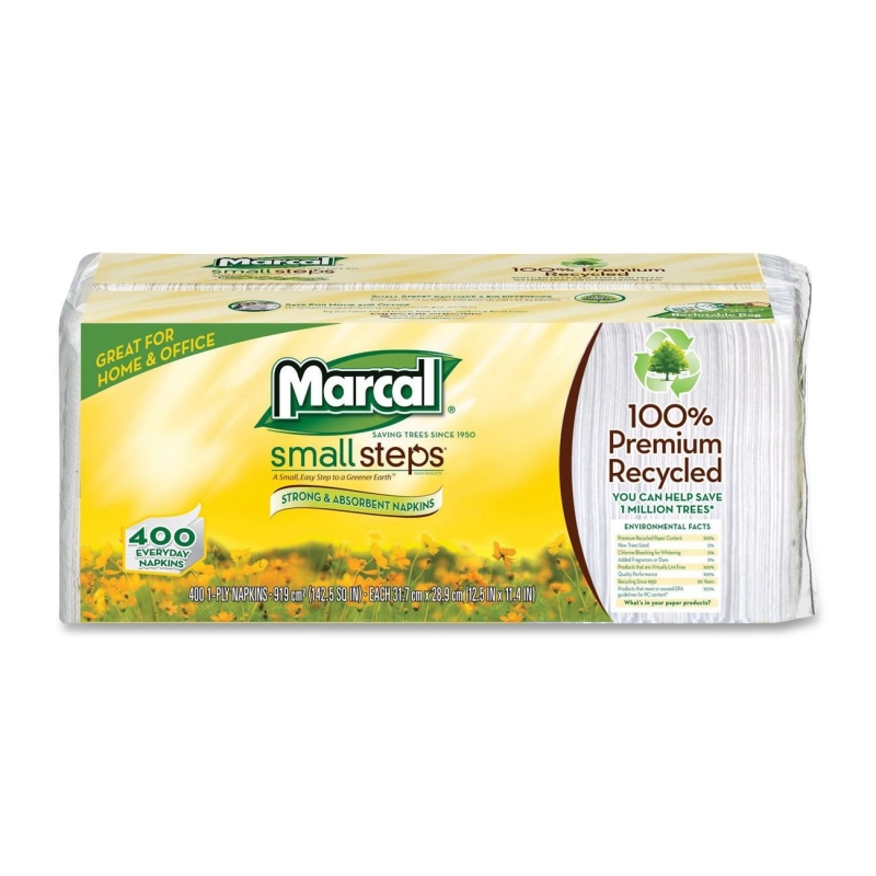 Marcal Small Steps Recycled Luncheon Napkin 6506CT MRC6506CT