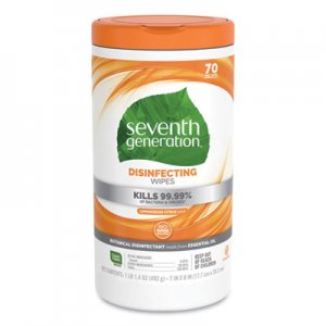 Seventh Generation Botanical Disinfecting Wipes, 8 x 7, 70 Count SEV22813EA 22813