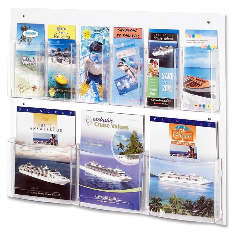 Safco Clear2c Magazine/Pamphlet Display 5666cl SAF5666CL